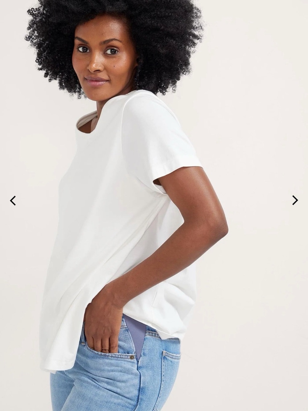Hatch Collection The Luxe Nursing Tee White Size 2